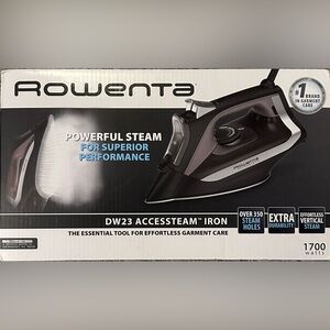 Rowenta DW23 Accessteam Steam Iron - Black/Gray